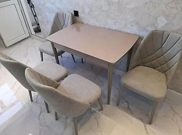 balkon stul: Qonaq otağı üçün, Yeni, Açılan, Dördbucaq masa, 4 stul — 3