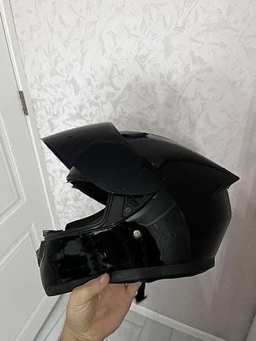 qara plyonka: JUNHAOLONG tam örtülü motosiklet dəbilqəsi - Rəng: parlaq qara - — 5