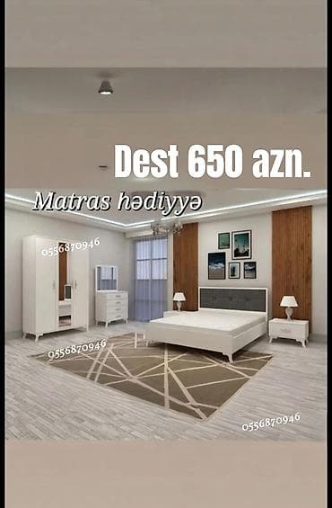 dekor kamin: İkinəfərlik çarpayı, Dolab, Rusiya, Yeni — 7