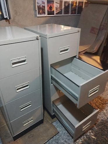 Ofis mebeli: Metal dolab dəmir dolab demir skaf şkaf metak. 4 siyirmeli dolablar — 3