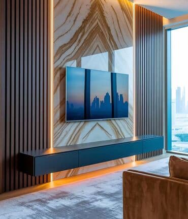 аренда помещения под ресторан кафе: Прямой ТВ стенд, С полками, Ламинат — 9