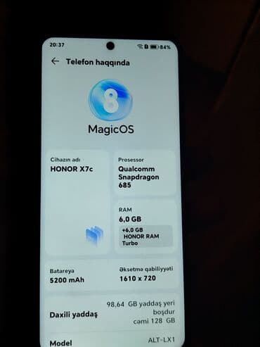 телефон fly ezzy 7: Honor X7c, цвет - Черный — 7