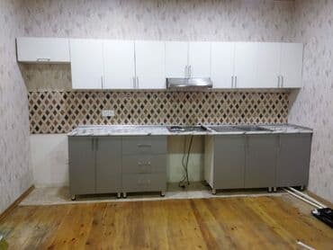 2ci əl kuxna mebelləri: Sifarişlə mətbəx dəsti, Özü çəkən petlələr, Mat laminat, Kredit yoxdur, Ödənişli çatdırılma — 6