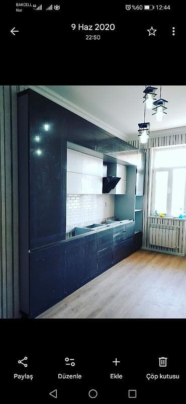 mətbəx: Sifarişlə mətbəx dəsti, Özü çəkən petlələr, Sadə laminat, Kredit yoxdur, Ünvandan götürmə, Pulsuz çatdırılma, Ödənişli çatdırılma — 5