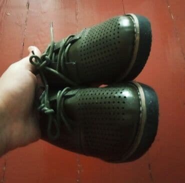 parça mokasinlər: Ölçü: 38, rəng - Yaşıl, İşlənmiş — 2