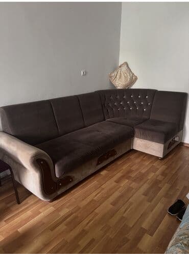 Ütüləmə lövhələri: Künc divan, İşlənmiş, Bazalı, Vеlur parça, Çatdırılma yoxdur — 2