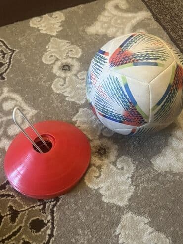 купить футбольный мяч: Futbol məşq dəsti - Futbol topu: standart ölçülü, çoxrəngli naxışlı — 2