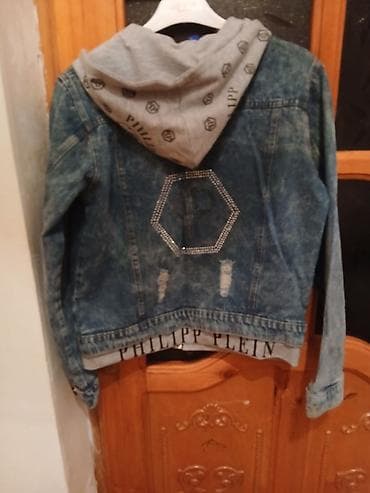 kapa: Qış gödəkçəsi və cins jaket seti 1) Qalın qış gödəkçəsi - Rəng: Açıq — 2