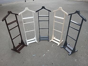 Taxta paltar asılqanı/Tekbasli - Material: MDF - Forma: ev damı