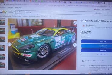 maşın modeli: Коллекционная модель Aston Martin DBR9 No59 24h LeMans 2005 Pilots — 8
