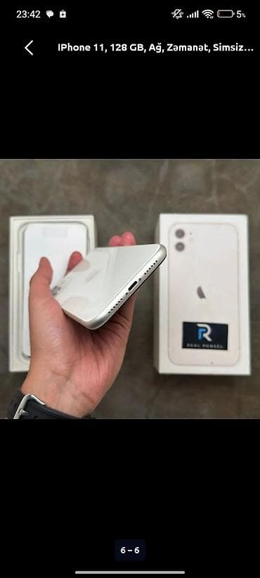 2. el iphone 11 128 gb fiyat: IPhone 11, 128 GB, Ağ — 6