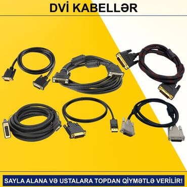 Noutbuklar üçün örtük və çantalar: DVİ Kabellər SAYLA ALANA VƏ USTALARA TOPDAN QİYMƏTLƏ VERİLİR! ⭐Display — 1