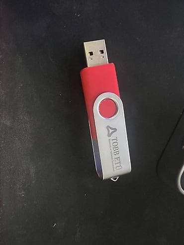 origimo opad 5: USB flash yaddaş – TOBB ETÜ loqolu - Korpus: qırmızı silikon gövdə — 4