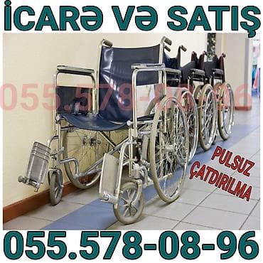 İcarə və satış üçün əlil arabaları - Rahat oturacaqlı, dayanıqlı