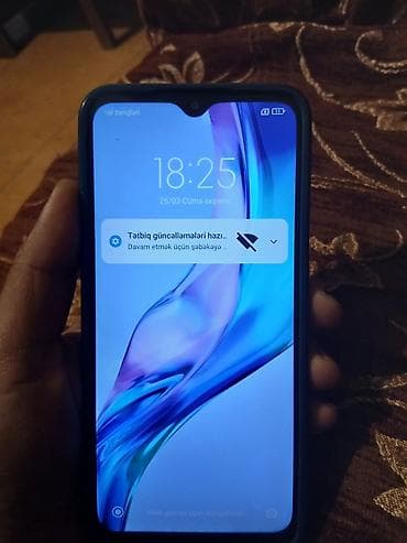 redmi 9 platasi: Redmi 9, 64 GB, rəng - Mavi, Barmaq izi — 1