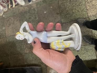 Fiqur, Keramika, rəng - Ağ