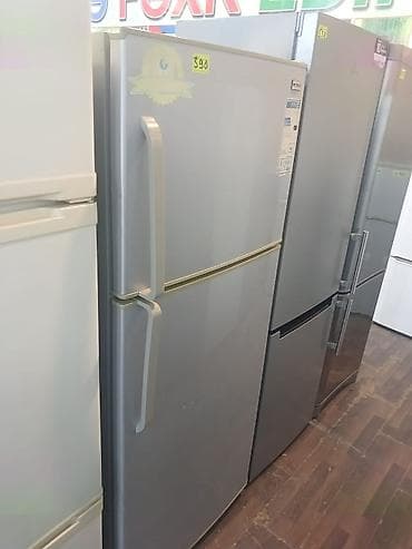 su soyudan: Gümüş rəngli, iki qapılı (yuxarıda dondurucu, aşağıda soyuducu) məişət — 1