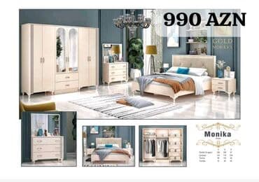 işlenmiş termolar: İkinəfərlik çarpayı, Dolab, Termo, 2 tumba, Azərbaycan, Yeni — 6