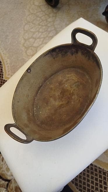 Ovçuluq və balıqçılıq: Antik metal qab – “GEBR BUCH WARSCHAU” damğalı (model 603) - — 2