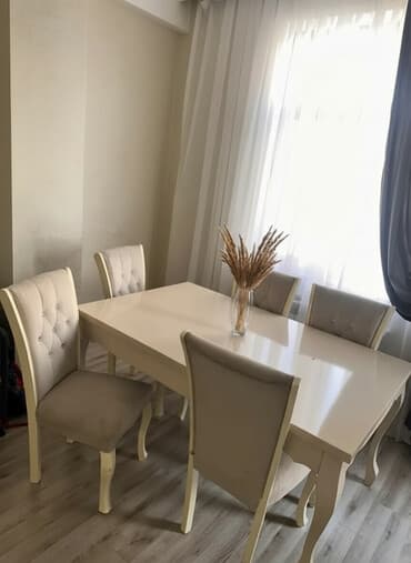 Qonaq otağı üçün, Açılmayan, Dördbucaq masa, 6 stul lalafo.az -da Qonaq otağı üçün, Açılmayan, Dördbucaq masa, 6 stul