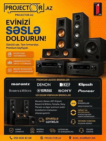 Premium ev kinoteatrı və audio həlləri – Projector.az - Brendlər