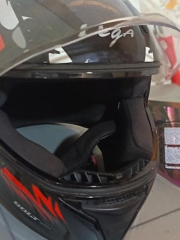 Мопеды, скутеры: Vega tam üzlü motosiklet dəbilqəsi + əlavə vizor - Brend/model: Vega — 3