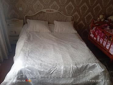 sintepon material: Şık krujeva detallı yataq dəsti gelincik .baduskasida var - Rəng — 2