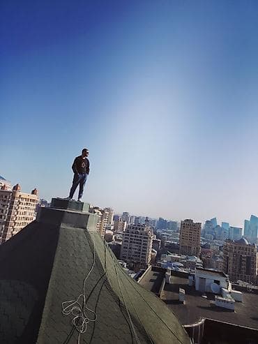 Dam işləri: Peşəkar dam təmizləmə və təhlükəsiz iplə iş xidmətləri - — 1