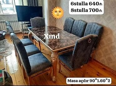 bag evi mebelleri: Masa ve oturacaqlar — 1