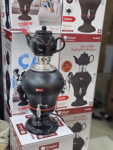samovar cay: Elektrikli samovar silver model: sl-0045 elektri̇k semaver 4l — 1