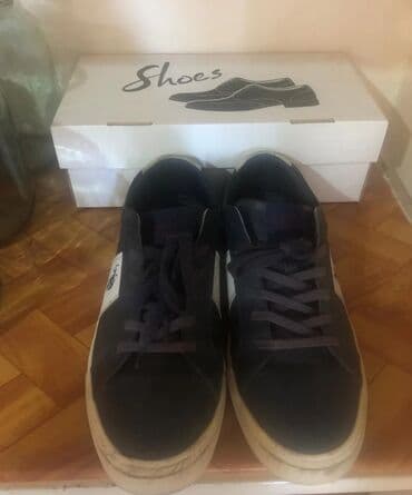 klassik kişi çəkmələri: Iki cüt kişi idman ayaqqabısı 1) Qara/göy rəngli klassik sneaker - — 7