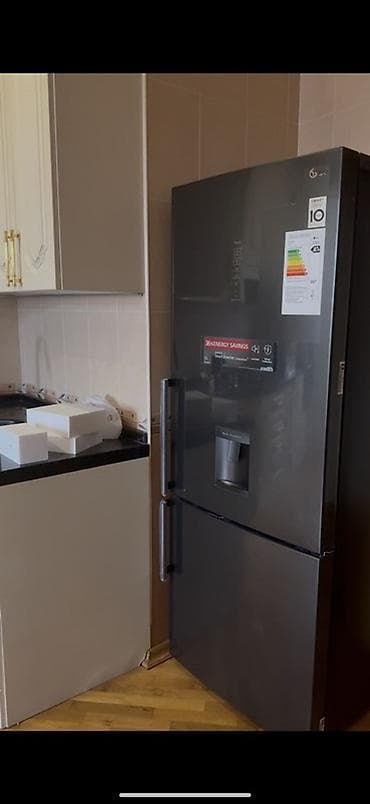Yeni 2 qapılı LG Soyuducu Satılır, rəng - Boz, Dispenserli — 3