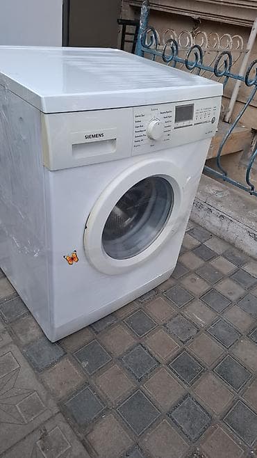 SAMİRƏ kod ³⁰🦋 Siemens paltaryuyan maşın – ağ rəng, 7 kq yükləmə. Ön