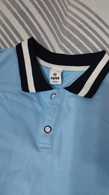 usag geyim: Məktəb üçün mavi polo. Bir həftə geyinilib. PEPE firması. 8-11 sinif — 2