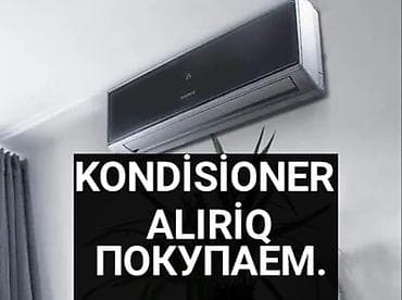 Коndisioner alırıq Tipliləri: divar, tavan, şkaf dollap ücün