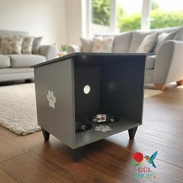 pişik: Məhsul: Pişik temalı qidalandırıcı stendlər - Dizayn: Taxta əsaslı — 2