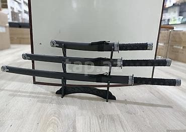 Dekorativ samuray qılıncları seti – 3-lü - Komplekt: katana