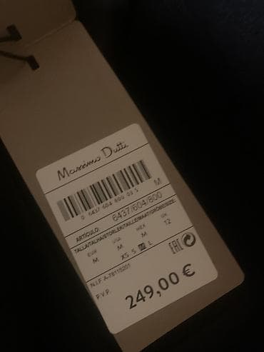 kalson geyim: Palto, Massimo Dutti, M, rəng - Qara — 2