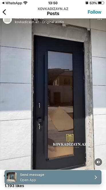 Перила: Metal qapı və dəmir işləri – dizayn və istehsal - Müasir dizaynlı — 3