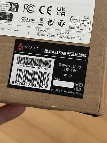 kompyuter alıram: AJAZZ AJ159 PRO oyun siçanı – rəng: White Açılmamış qutuda. Uyğun — 2