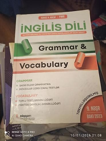 h26 pro: Məhsul: “İngilis Dili – Grammar & Vocabulary” (Nərgiz R. Nəcəf) — 1