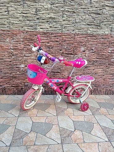vlosiped: Uşaq velosipedi – 12 düym təkərlər, əlavə köməkçi təkərlər ilə - — 1