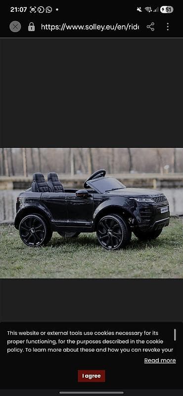 uwaq mawini: Uşaq üçün elektrikli miniatür Land Rover Range Rover (qara) - Rəsmi — 7