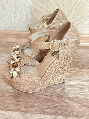 Qadın ayaqqabıları: Dolce &Gabbana qadın platforma sandaleti 100 faiz ORJINAL 39 — 2