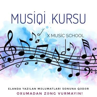 Musiqi Kursu 🎵 5 yaşdan - 55 yaşa qədər ✅ ▫️ 🎹 Piano (fortepiano) 🎶 🎤