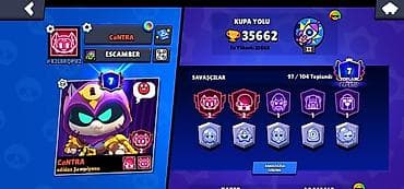 Brawl Stars hesabı – “CoNTRA” - Kupa yolu: 35,694 (ən yüksək 35,668)
