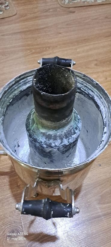 qədimi samavar: İşlənmiş Od Samovar, 5 l, Pulsuz çatdırılma — 1