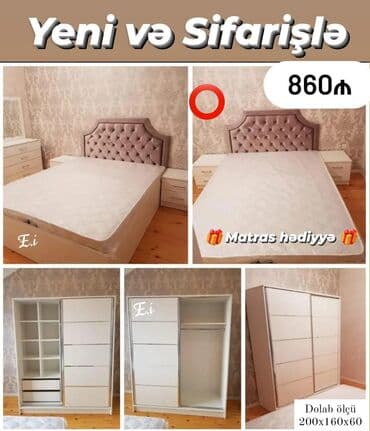 *Yataq Dəsti - 860AZN💥* ✔️Rəng seçimi var *🎁Matras hədiyyə* ✔️ lalafo.az -da *Yataq Dəsti - 860AZN💥* ✔️Rəng seçimi var *🎁Matras hədiyyə* ✔️