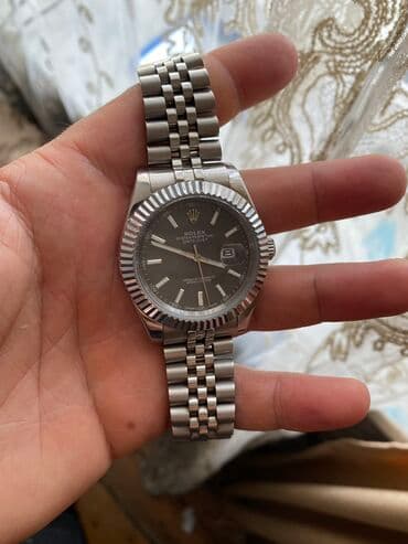 шуба из овчины азербайджанская: Б/у, Наручные часы, Rolex, цвет - Серый — 5