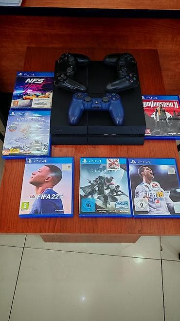 sony kalonkalar: Ps 4 fat yaddaş 500 gb 3 pult ikisi tam orjinal Oyunlar 1Nfs 2Horizon — 1